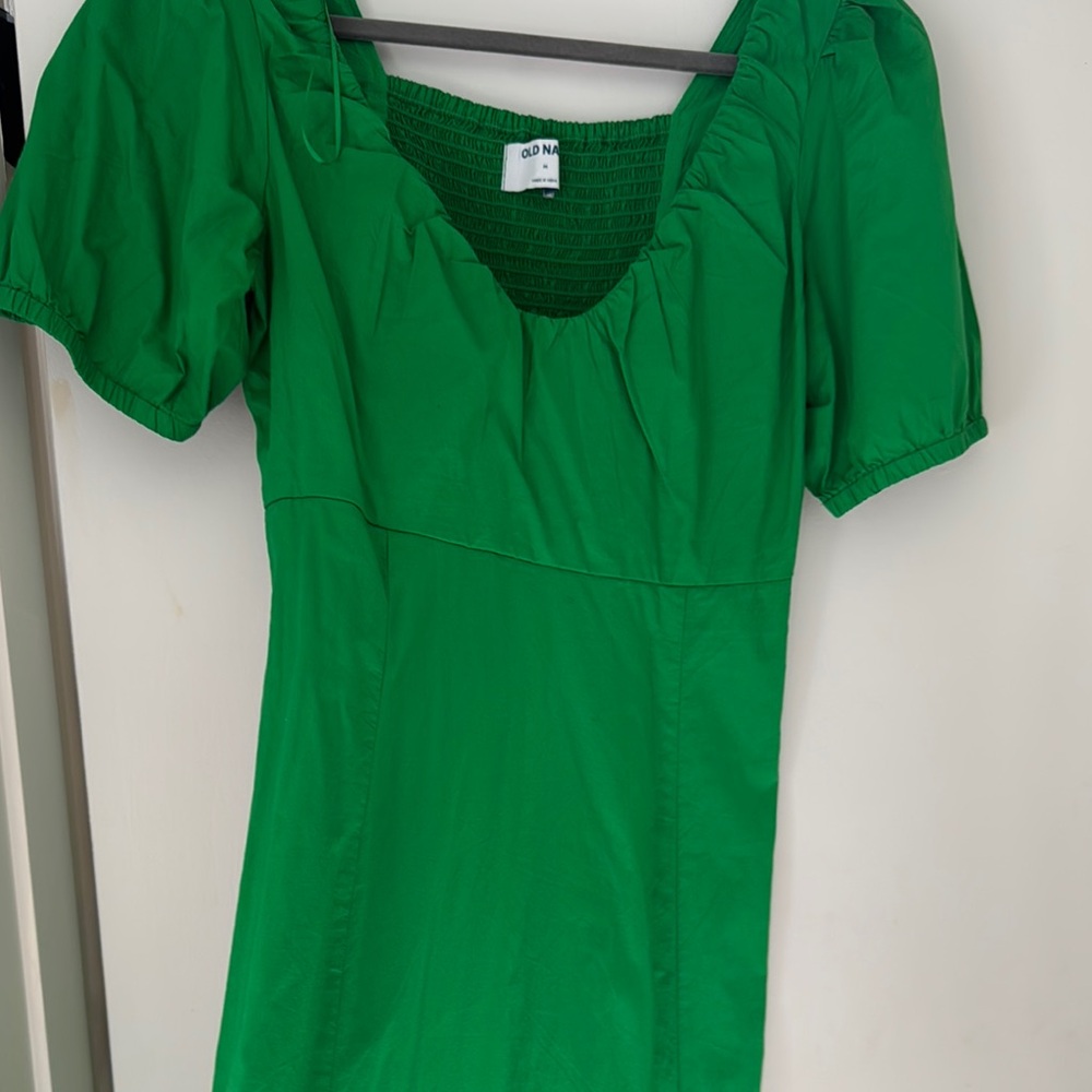 Old Navy Vibrant Green Midi Dress